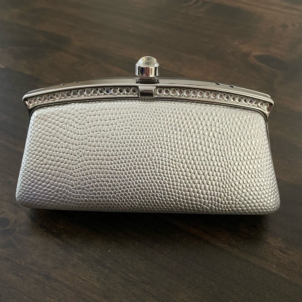 Elegant Silver Clutch Bag
